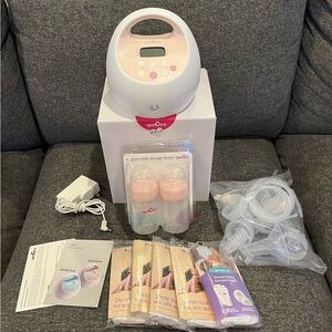 Spectra S2 Plus Double Breast Pump w/ BreastMilk Storage Bottles & More LIKE NEW